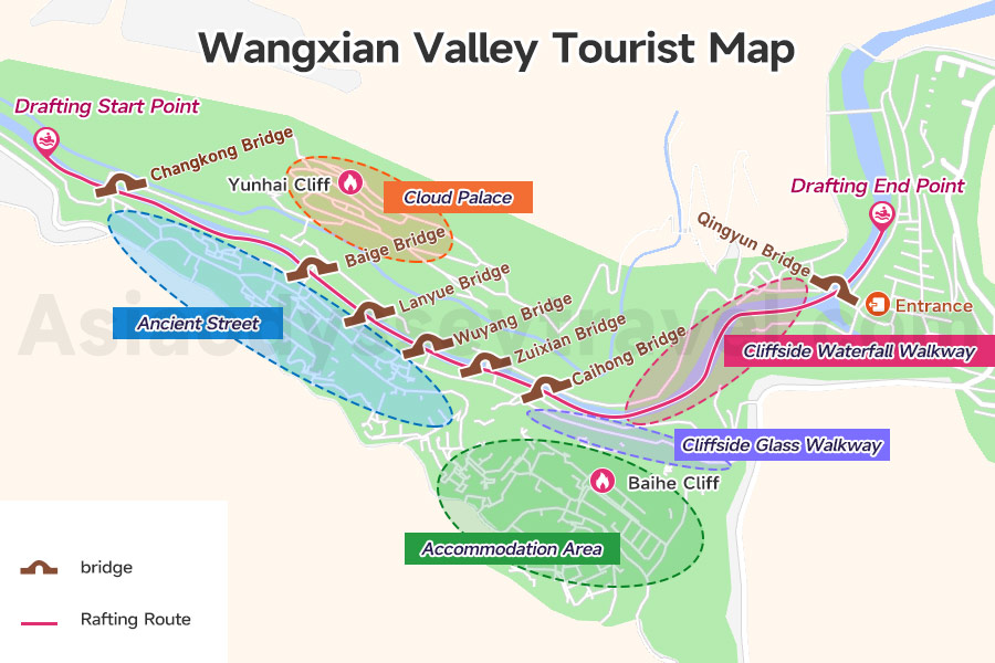 Wangxian Valley Map