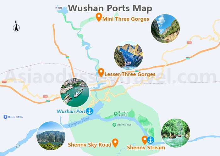 Yangtze River Ports Map
