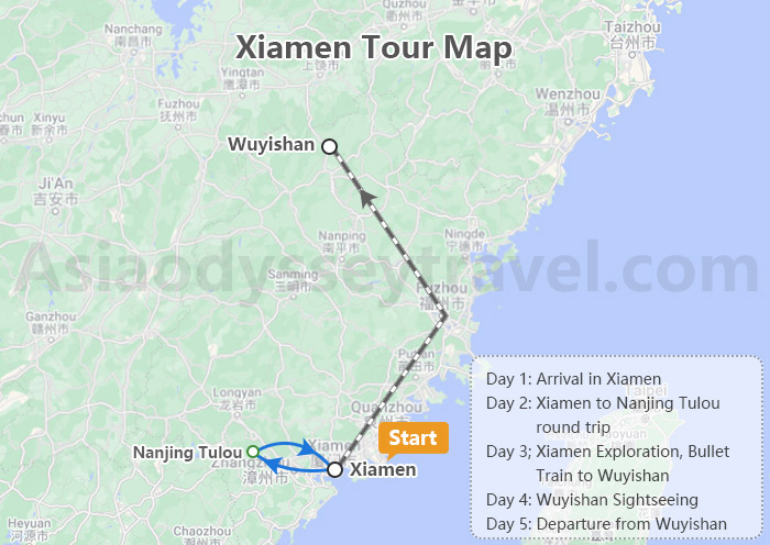 Xiamen Map