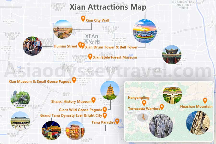 Xi’an Tourist Map