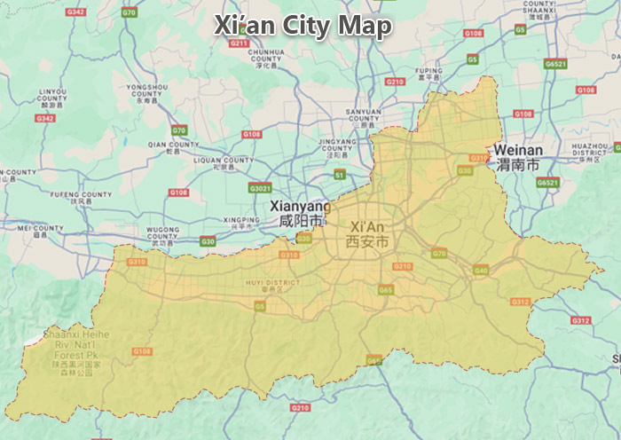 Xi'an City Map