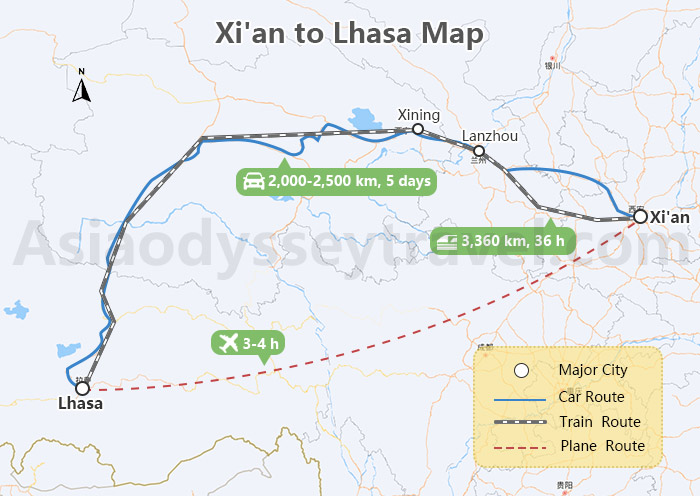 Xi’an to Lhasa