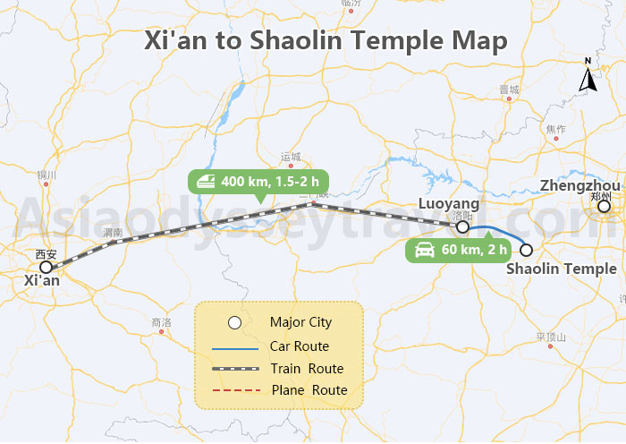 Shaolin Temple Map