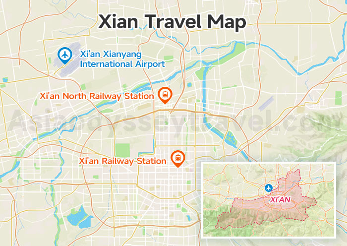Xian Travel Map