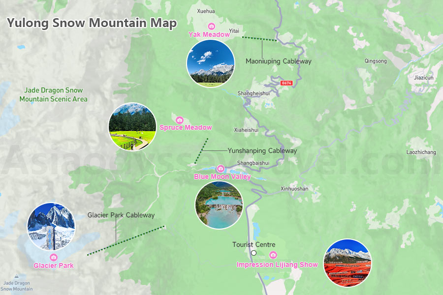 Jade Dragon Snow Mountain Map