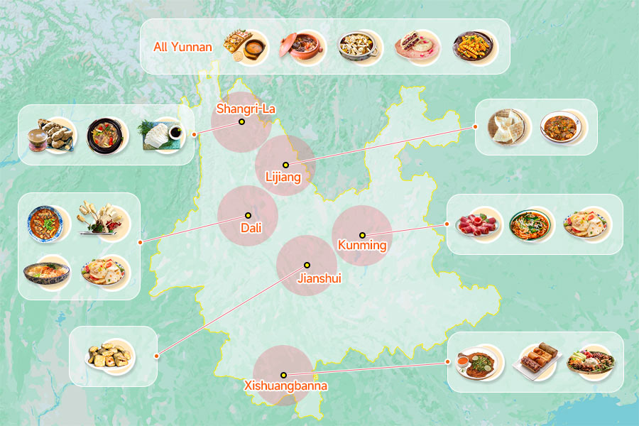 Yunnan Food Map