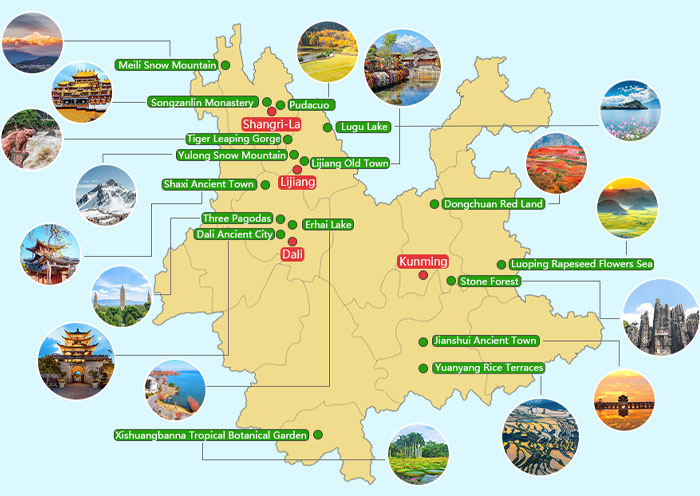Yunnan Maps: Yunnan China Map & Yunnan Tourist Map (2025)