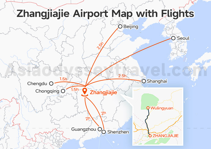 Zhangjiajie Travel Map