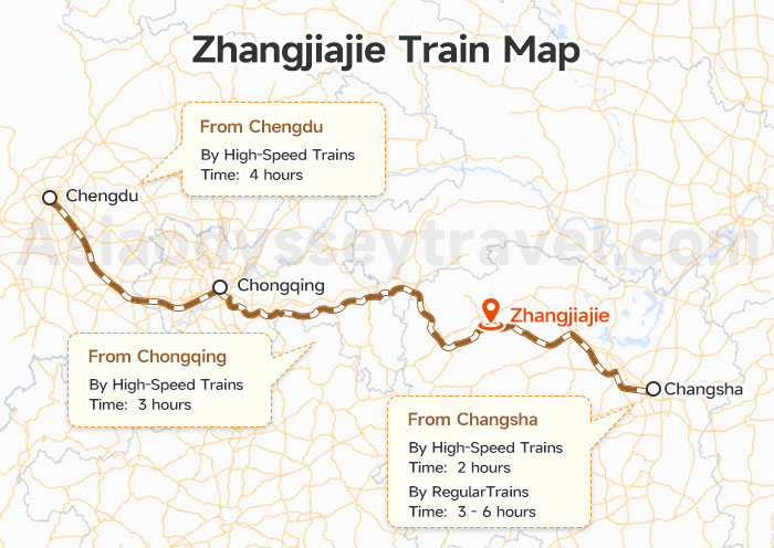 Zhangjiajie Travel Map