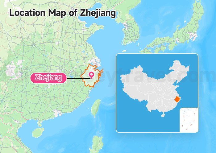 Zhejiang China Map
