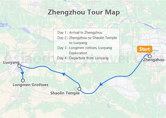 Zhengzhou Map