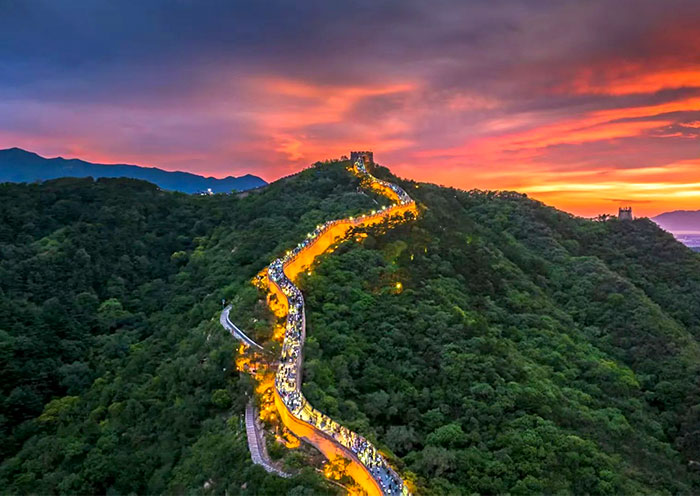 Badaling Great Wall Night View