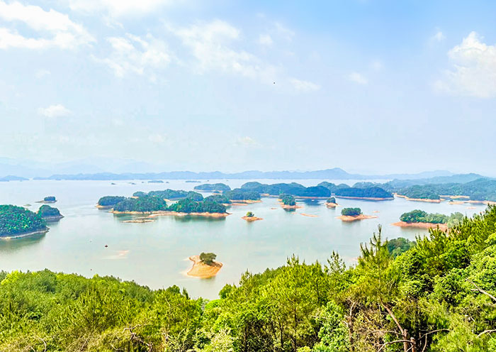 Paranoma View from Qiandao Lake Meifeng Island
