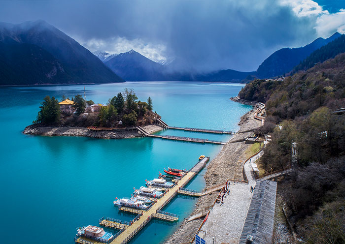 Tashi Island of Basumtso Lake