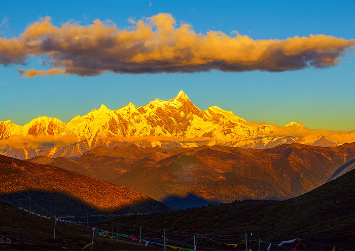 Mount Namche Barwa view from Segrila Pass