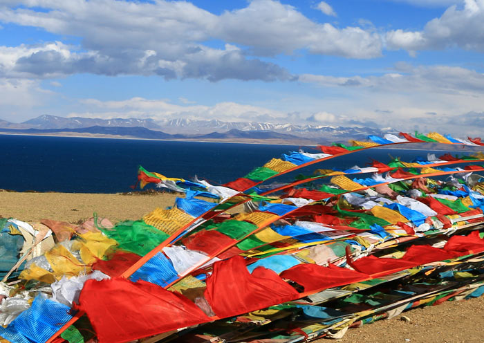 Lake Manasarovar in Tibet