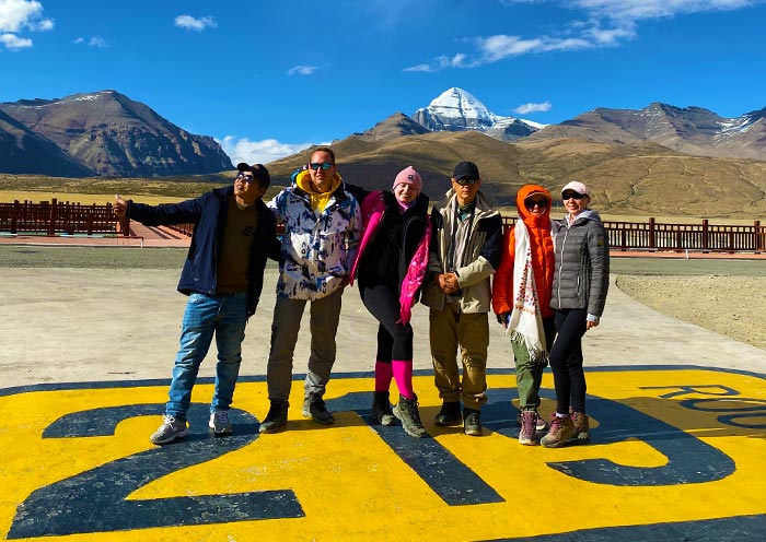 Our Dear Guests Visited Mount Kailash in Group Mount Kailash in Tibet