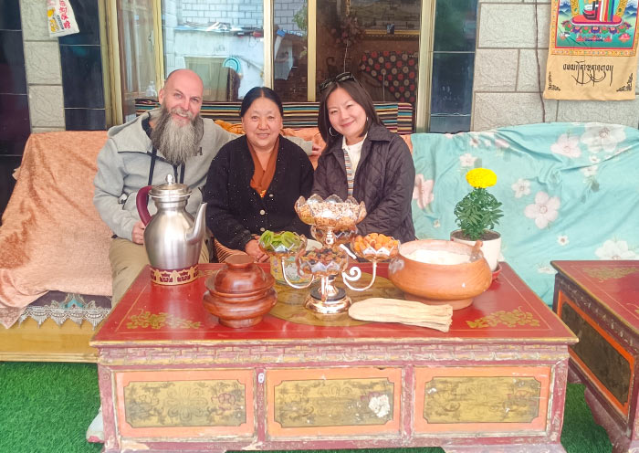 Photo with Local Tibetan Family Photo with Local Tibetan Family