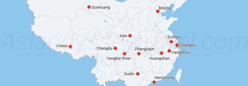 China Tour Map