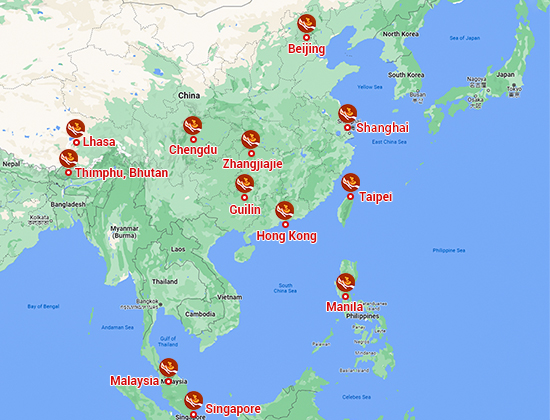 Asia Odyssey Travel Offices in China and Asia